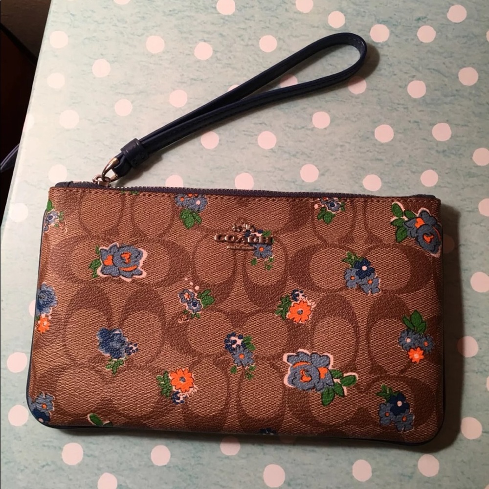 Large Coach wristlet